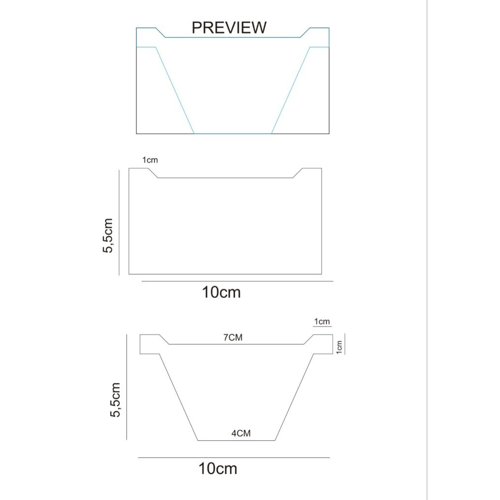 

pisau pond dompet 2item