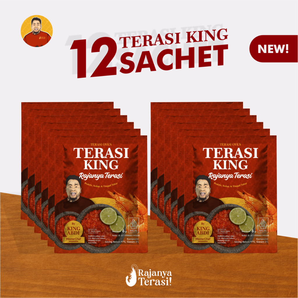 

Terasi Oven Sachet King Abdi Isi 12 pcs Udang Rebon Asli