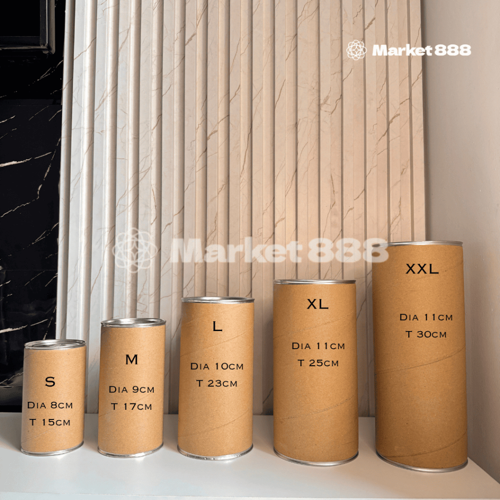 Celengan Kaleng Polos Medium Tinggi 18cm Diameter 8,5cm // BUKA TUTUP bagian bawah