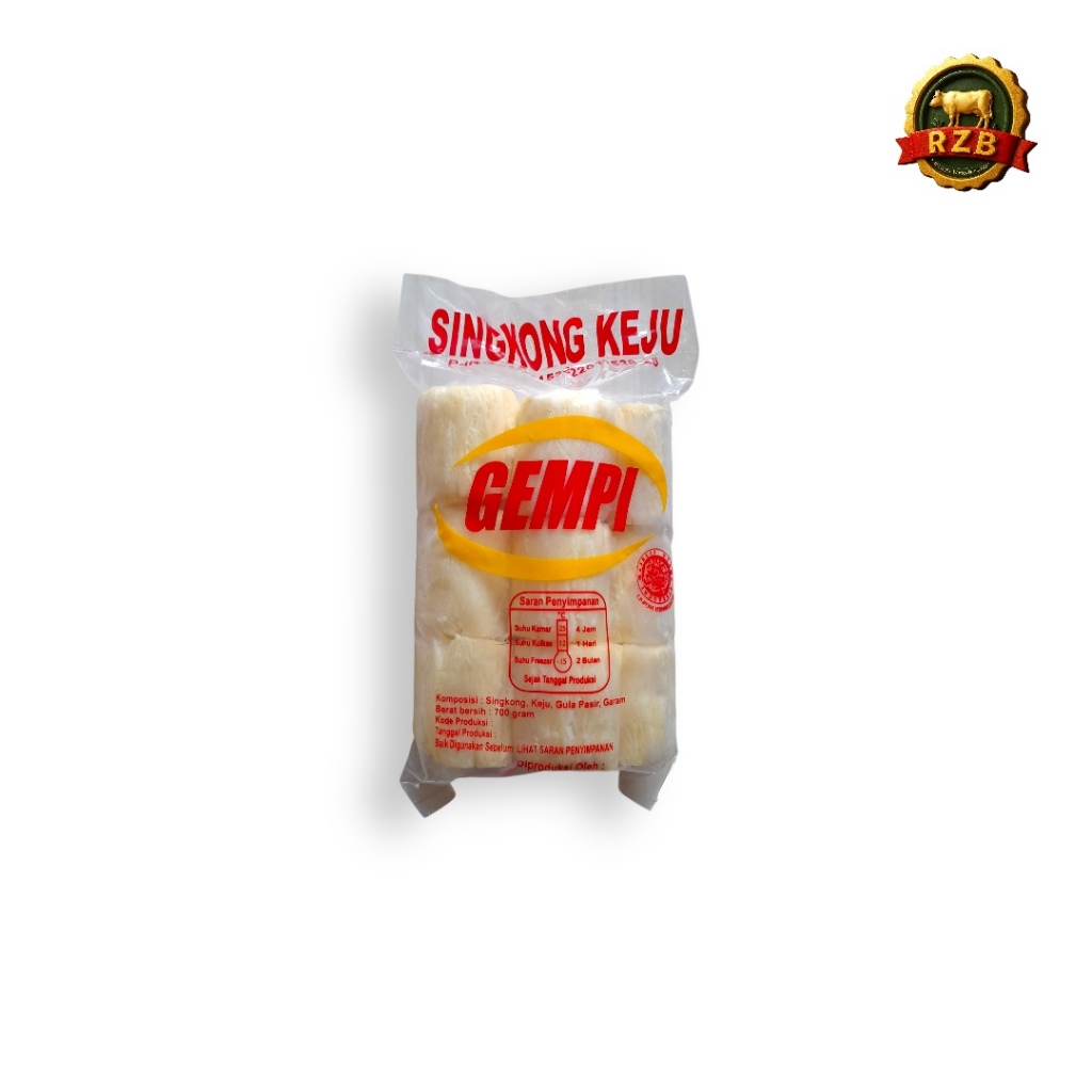 

RZB | Singkong Keju Gempi 700gr | Halal & Higienis | Cocok untuk camilan santai atau pelengkap menu cafe/restoran.