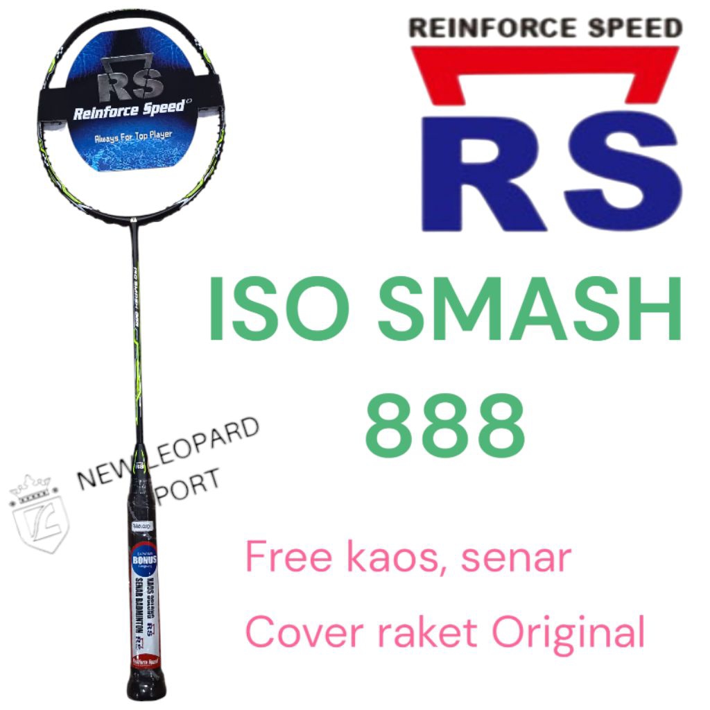 Raket Badminton RS ISO SMASH 888 / Raket Badminton Reinforce Speed