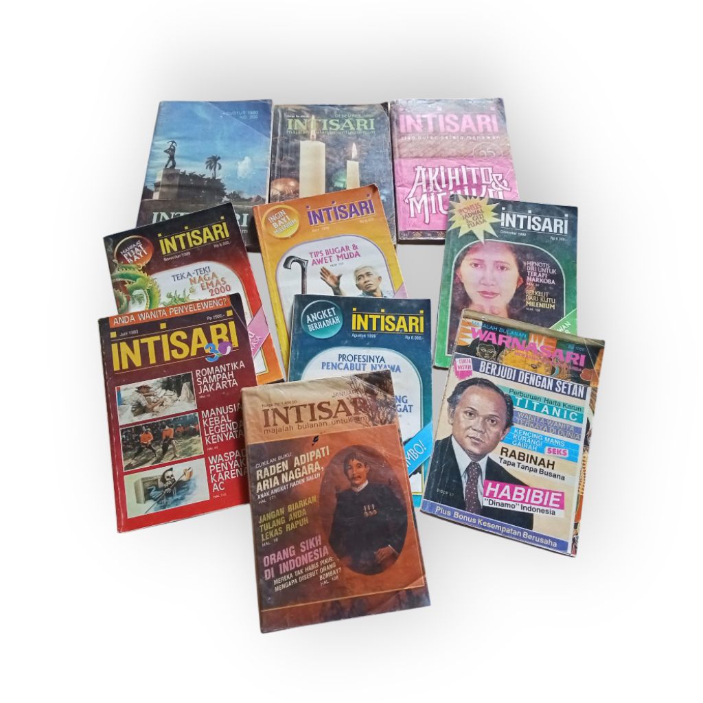 majalah intisari 5 pcs - majalah bekas paket hemat