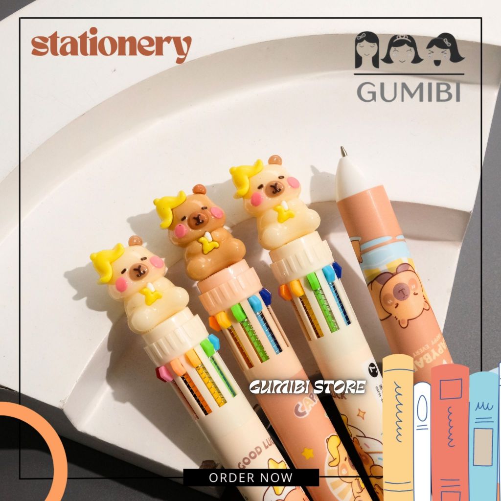 

PULPEN CETEK 10 WARNA RESIN CAPYBARA PUTAR PULPEN GEL PEN WARNA WARNI CAPYBARA PREMIUM ALAT TULIS SEKOLAH LUCU TERMURAH GUMIBI STORE