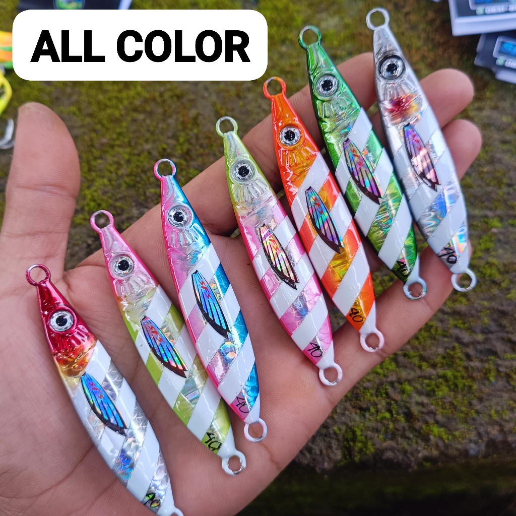 Metal Jig 40gram 30gram micro jig 20gram KEMBUNG metal jig kiler umpan pancing umpan casting micro j