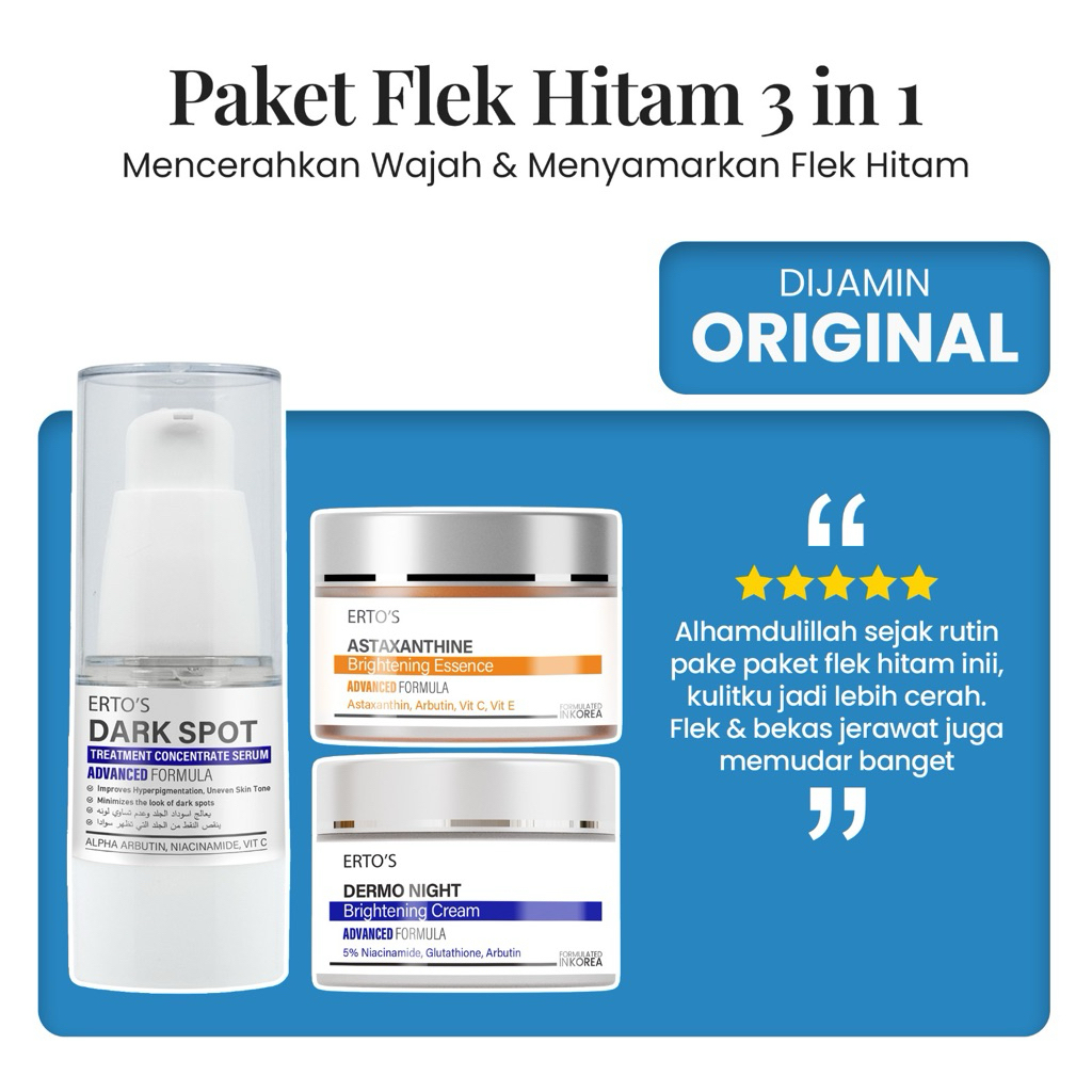 Ertos Paket Flek Hitam 3in1