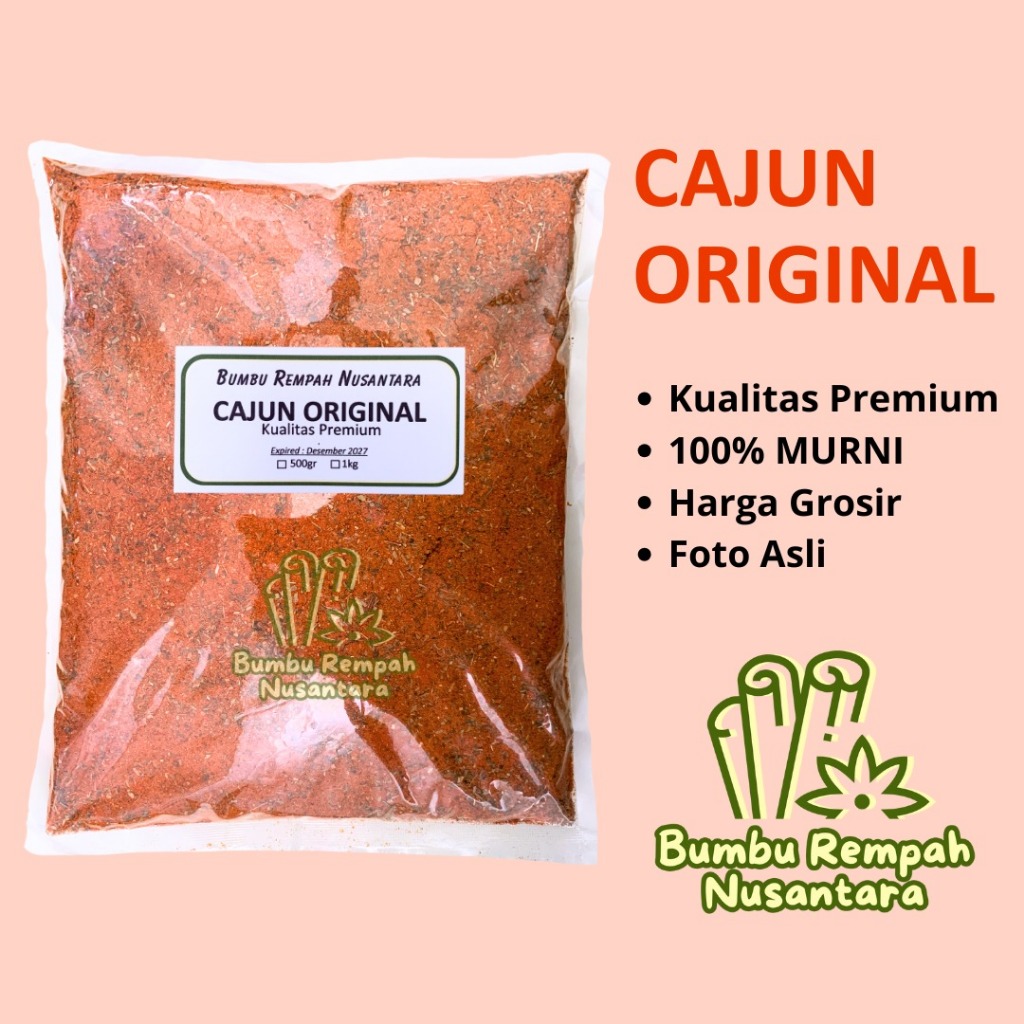

Cajun Seasoning 500g 1kg – Rempah Asli Murni | BUMBU REMPAH NUSANTARA | Bumbu Dapur Nusantara Grosir Murah