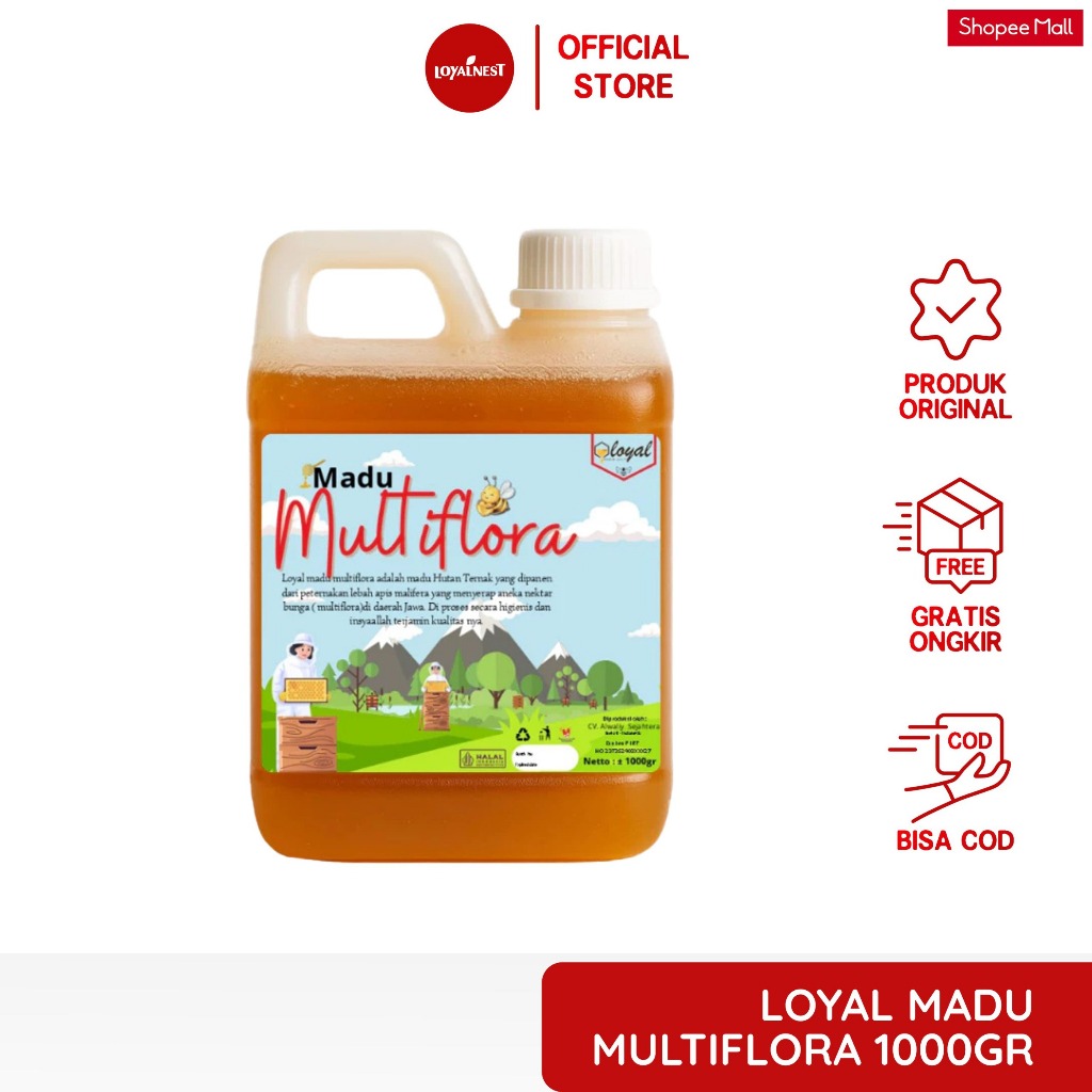 

Loyalnest Madu Asli Multiflora - Madu Hutan Super 1kg