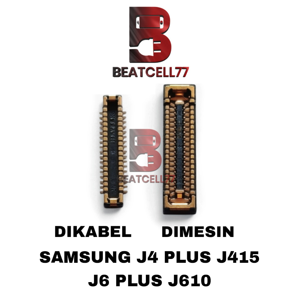 Konektor Pcb Lcd Samsung J4 Plus J4+ / J6 Plus J6+ / J610 Connector Lcd 34 Pin