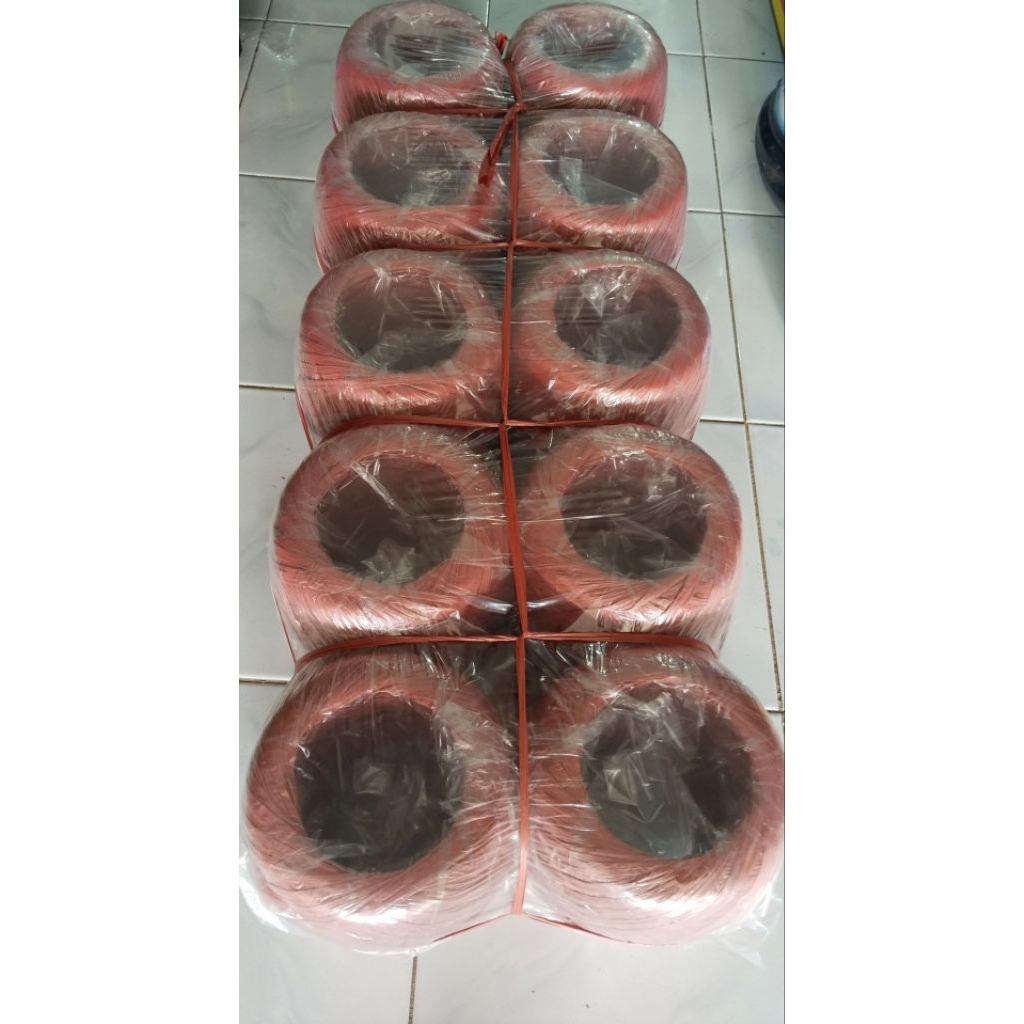 

promo 1ball isi 10 gulung rafia kusus warna merah@9ons