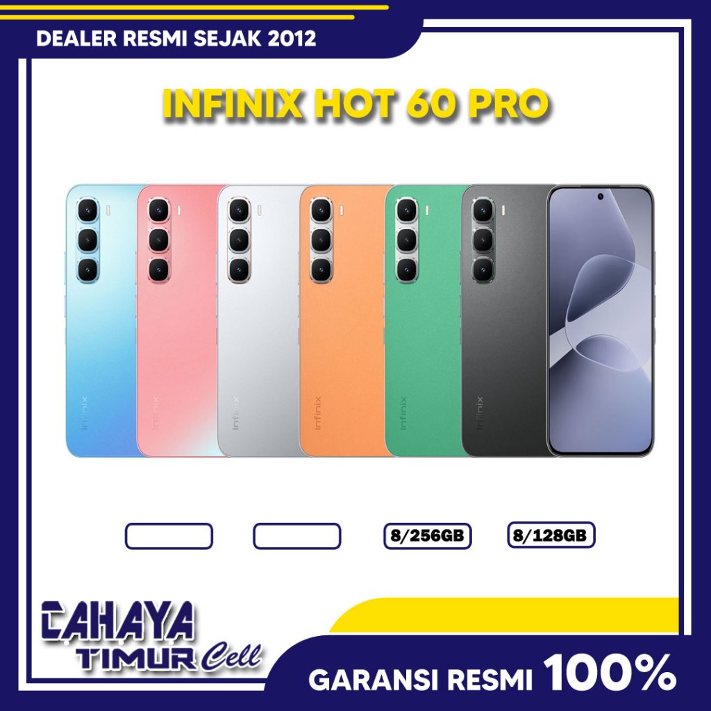 INFINIX HOT 60 PRO RAM [ 8/128GB - 8/256GB ] SMARTPHONE GARANSI RESMI