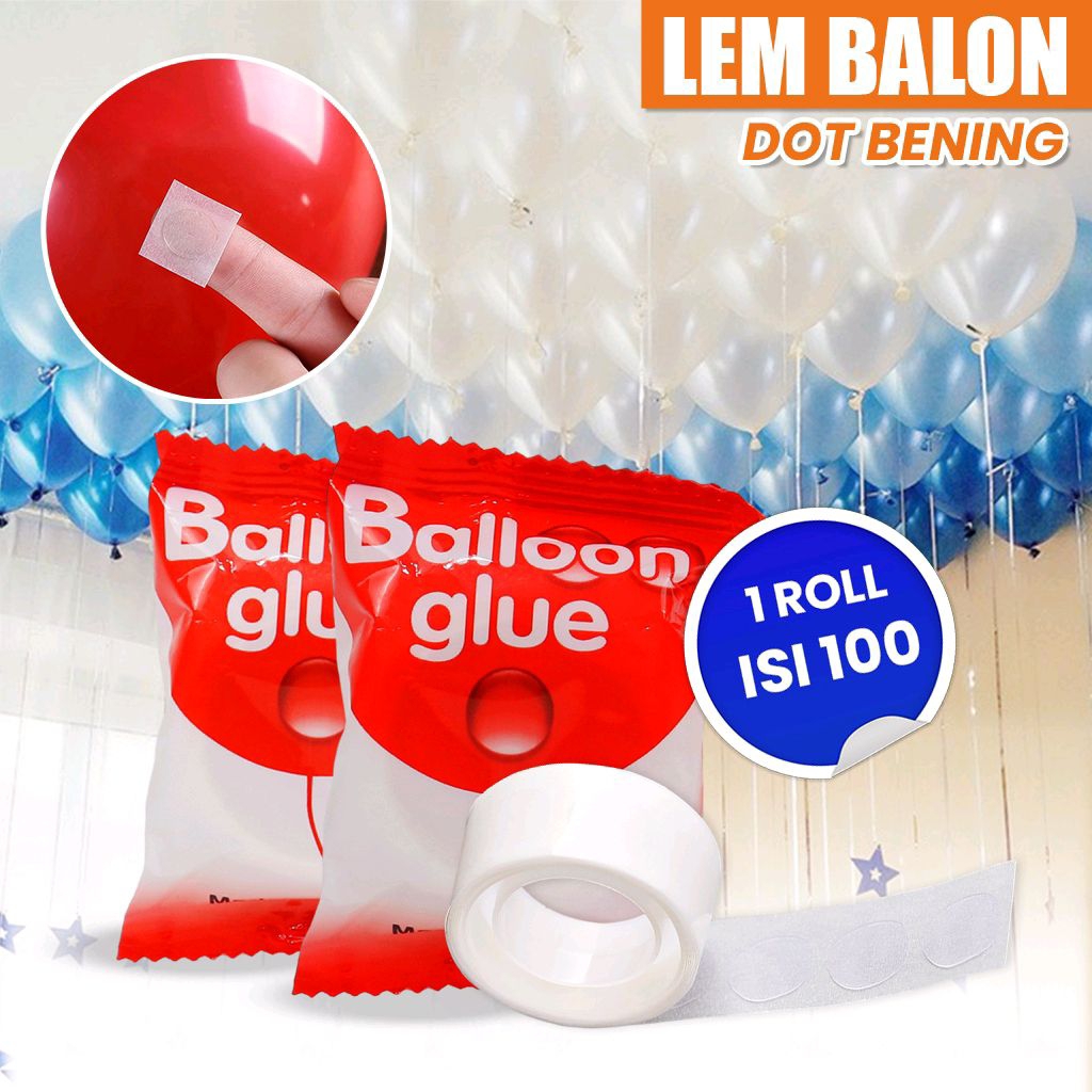 Lem Balon Praktis / Perekat Balon / Lem Balon /Tempelan Balon balon ulang tahun dekorasi ulang tahun