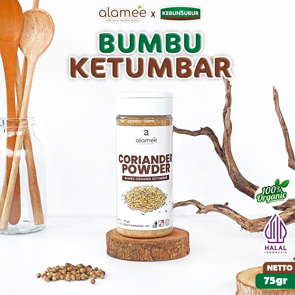 

ALAMEE Ketumbar Bubuk Bumbu Dapur Organik Instan Coriander Powder Seasoning Tabur kebunsubur