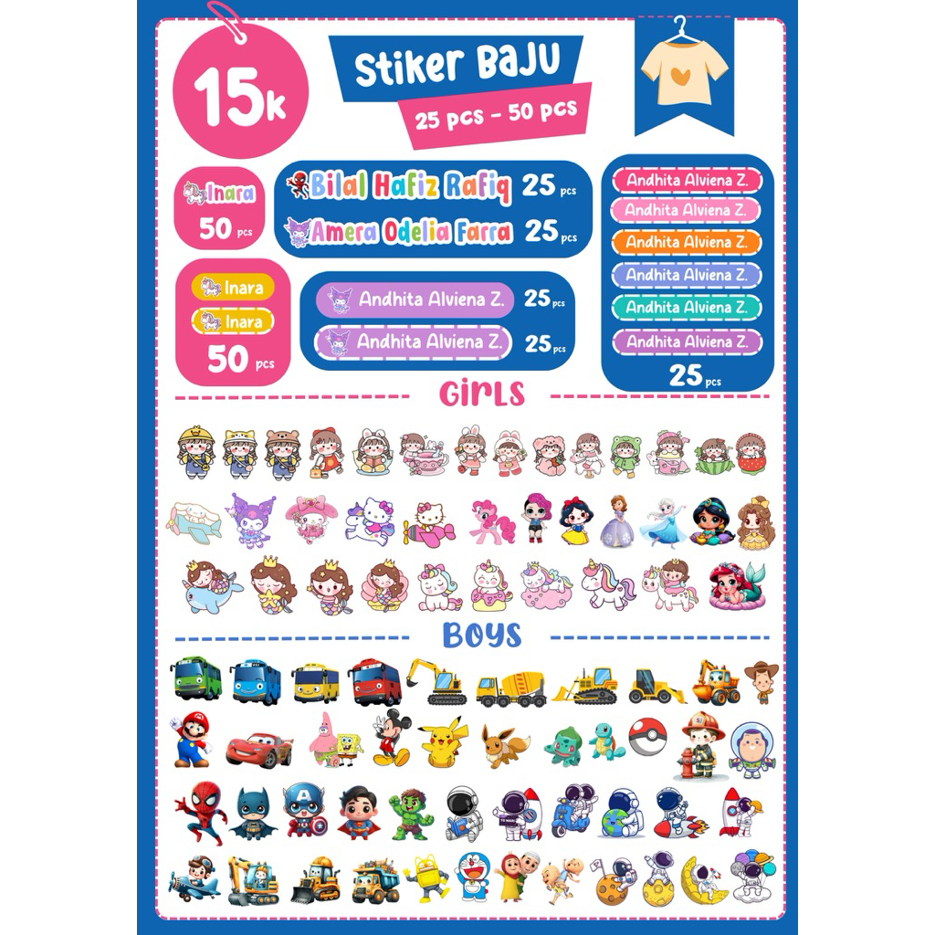 

Stiker Baju Kain di Setrika