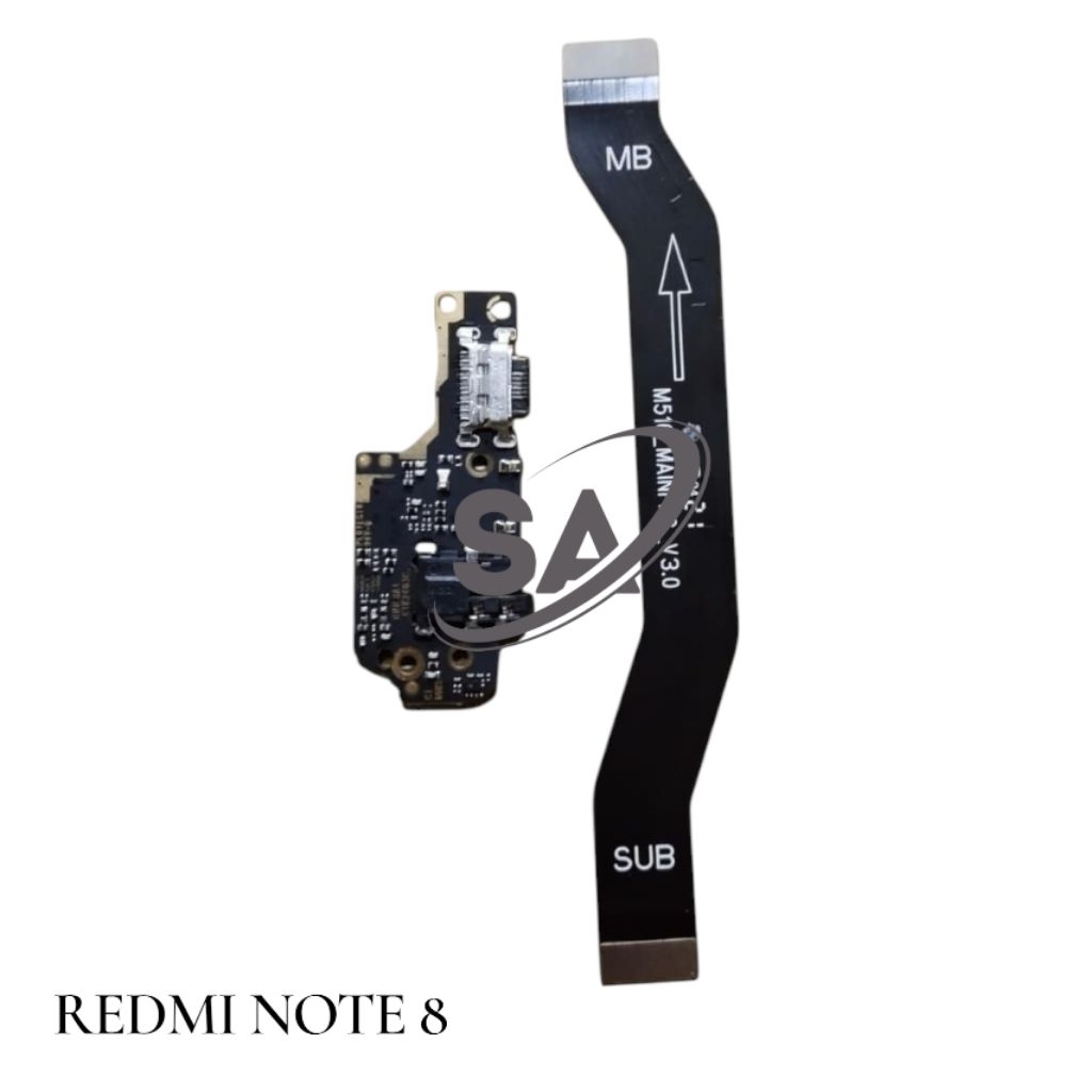 FLEXIBEL CHARGER REDMI NOTE 8 PAPAN CAS FULLSET IC + FLEXIBEL BOARD REDMI NOTE 8 SATU SET