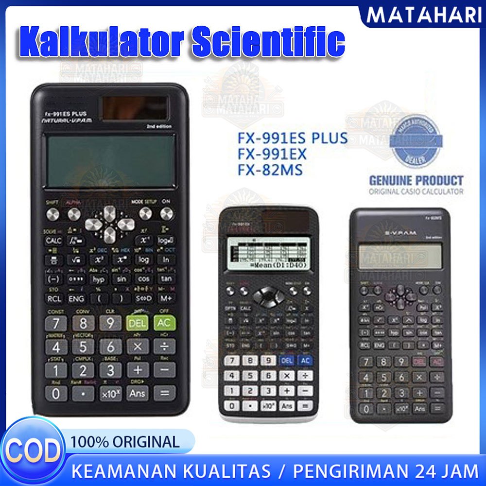 

Kalkulator Scientific ilmiah FX-991EX/991ES-Plus Calculator Scientific Kalkulator Scientific 417 Fungsi/Dua Sumber Tenaga Baterai Dan Tenaga Matahari/40 Konstanta Rumus
