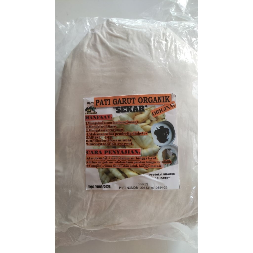 

Tepung Pati Garut 1Kg