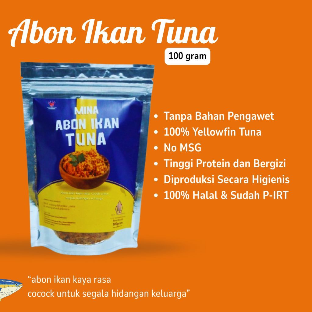 

Abon Ikan Tuna 100 gram tanpa pengawet halal dan Higienis