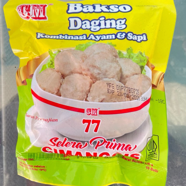 

CM77 Bakso Daging Kombinasi (50butir)
