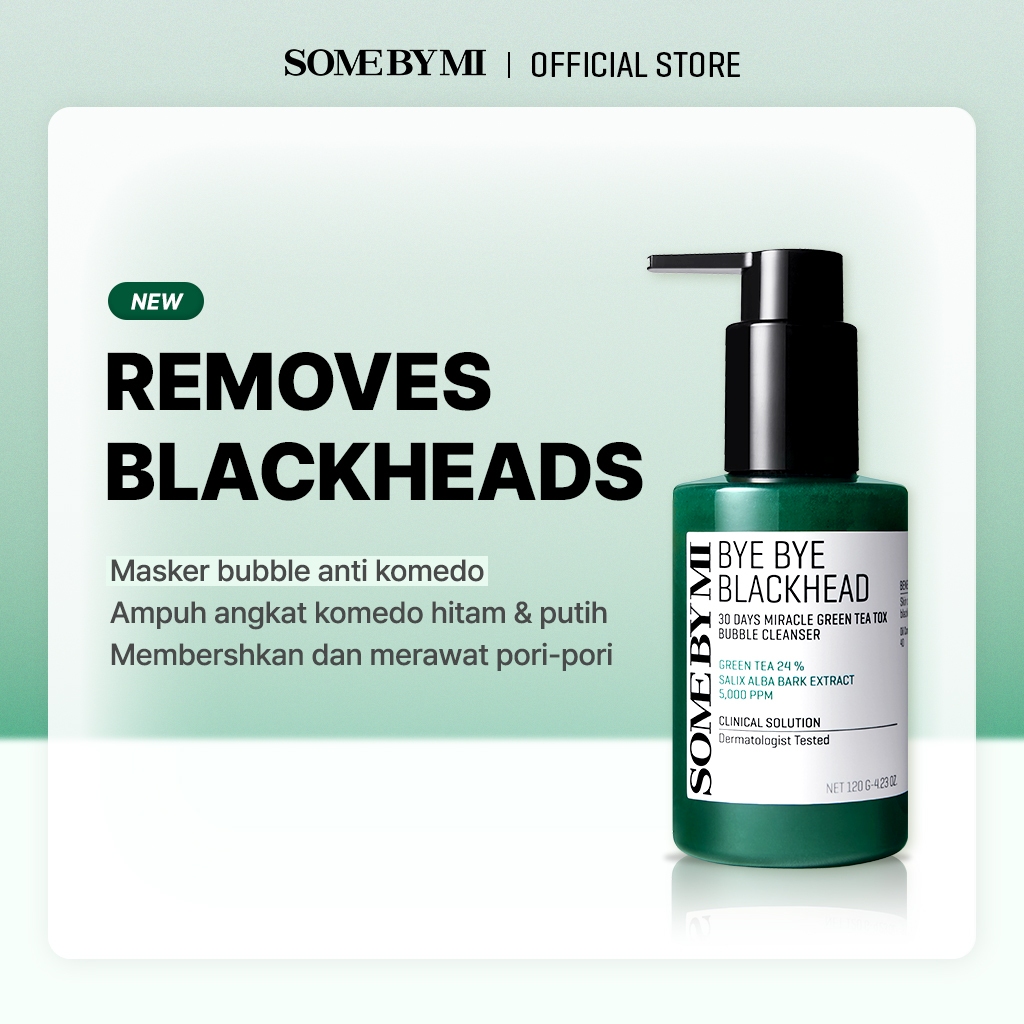 BEST SELLING SOME BY MI Bye Bye Blackhead Green Tea Tox Bubble Mask Facial Cleanser
