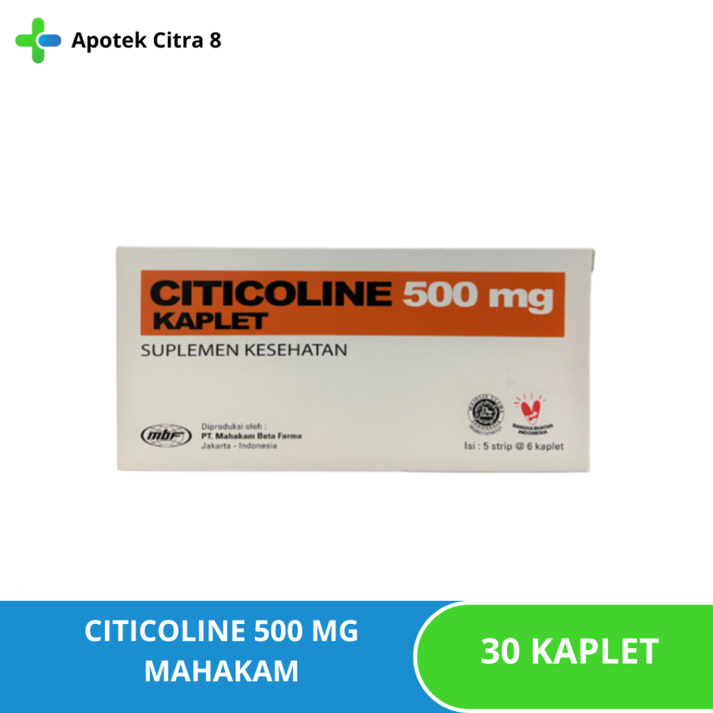 CITICOLINE 500 MG BOX MAHAKAM mbf isi 30 kaplet