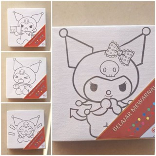 

TANPA CAT SPESIAL KUROMI MAINAN ANAK KANVAS LUKIS ANAK 15X15
