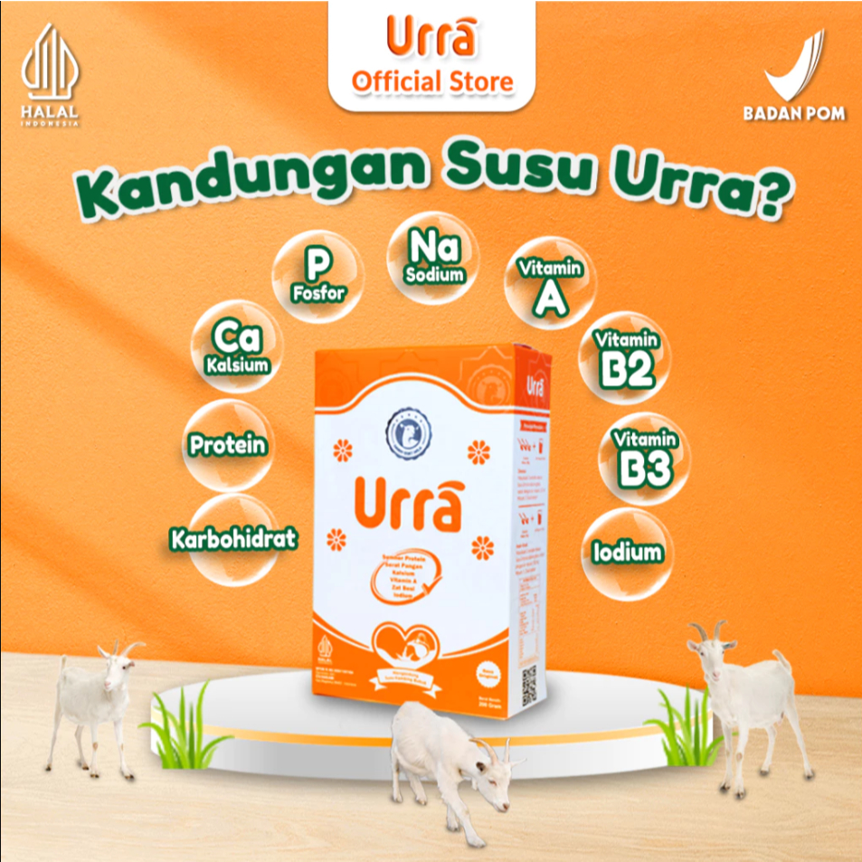 

URRA Susu Kambing Anak – Solusi Berat Badan & Tinggi Ideal Anak Secara Alami | Halal BPOM