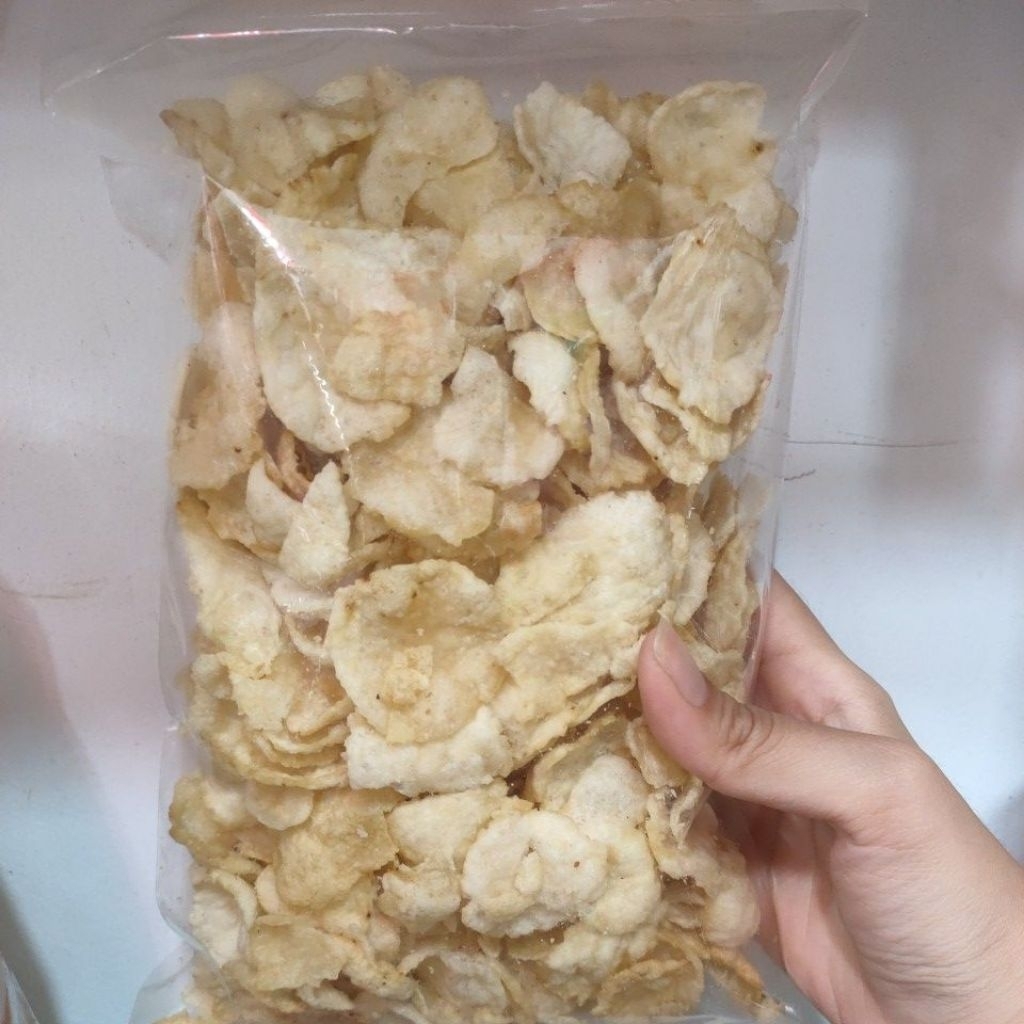 

emping asin tipis renyah gurih