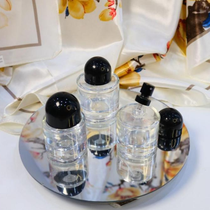 [1 DUS ISI 144] BOTOL PARFUM KOSONG BYREDO DRAT 50 ML & 30 ML TUTUP HITAM UNTUK MINYAK WANGI