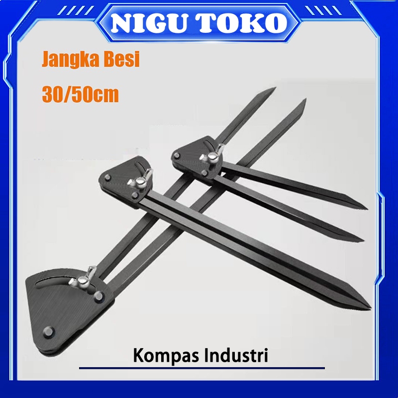 

Jangka Besi 12 In 20in / Caliper Divider Lurus Square leg 30cm 50cm