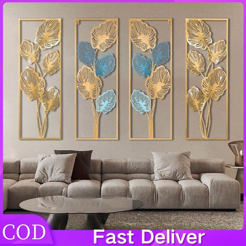 85*35CM Bingkai Hiasan Dinding Logam Emas /Ornamen / Hiasan Dinding Aesthetic Kerajinan Besi Hiasan 
