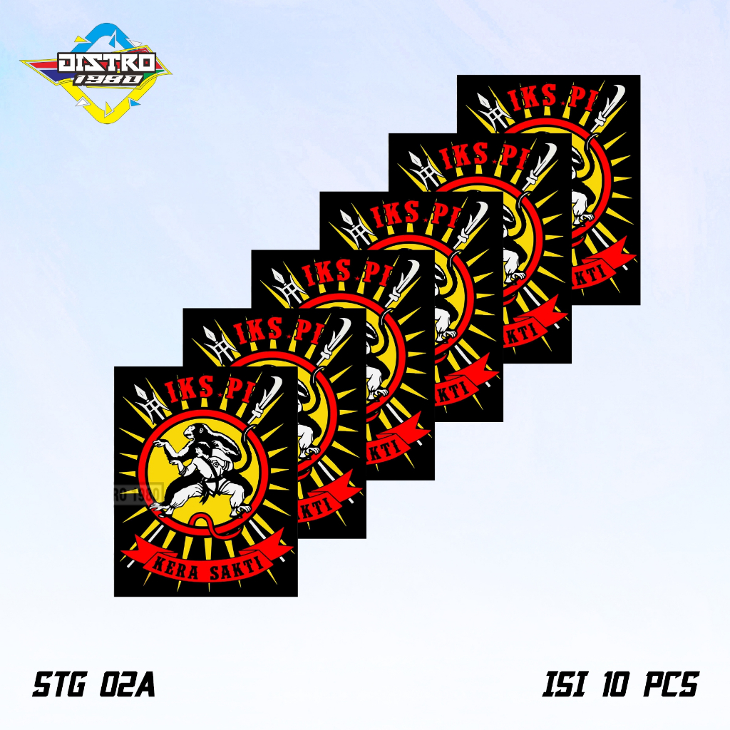 

ISI 10 PCS STIKER IKS.PI KERA SAKTI STG 02A ANTI AIR BAHAN VINYL (STG 02)