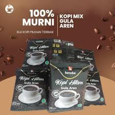 

100% Kopi Murni, Kopi Gula Aren Siap Seduh Kopi Hitam Plus Gula Aren Hatoba