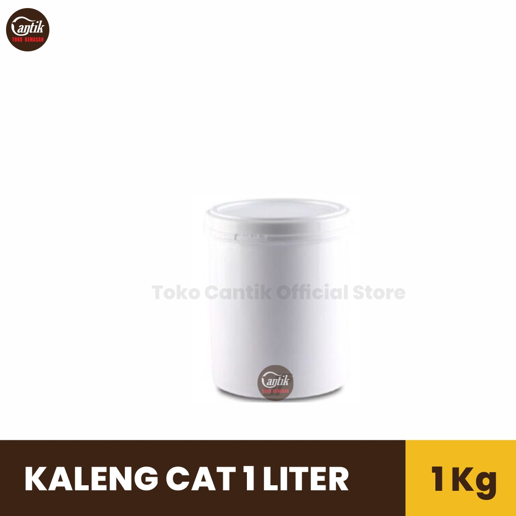 KALENG CAT 1 LTR / 1 KG DASH WARNA PUTIH SUSU + TUTUP KALENG CAT 1 LTR / 1 KG DASH WARNA PUTIH SUSU