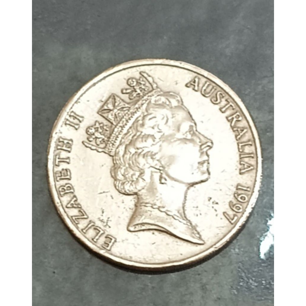 koin Australia 20 cents (Elizabeth 2) tahun 1997..