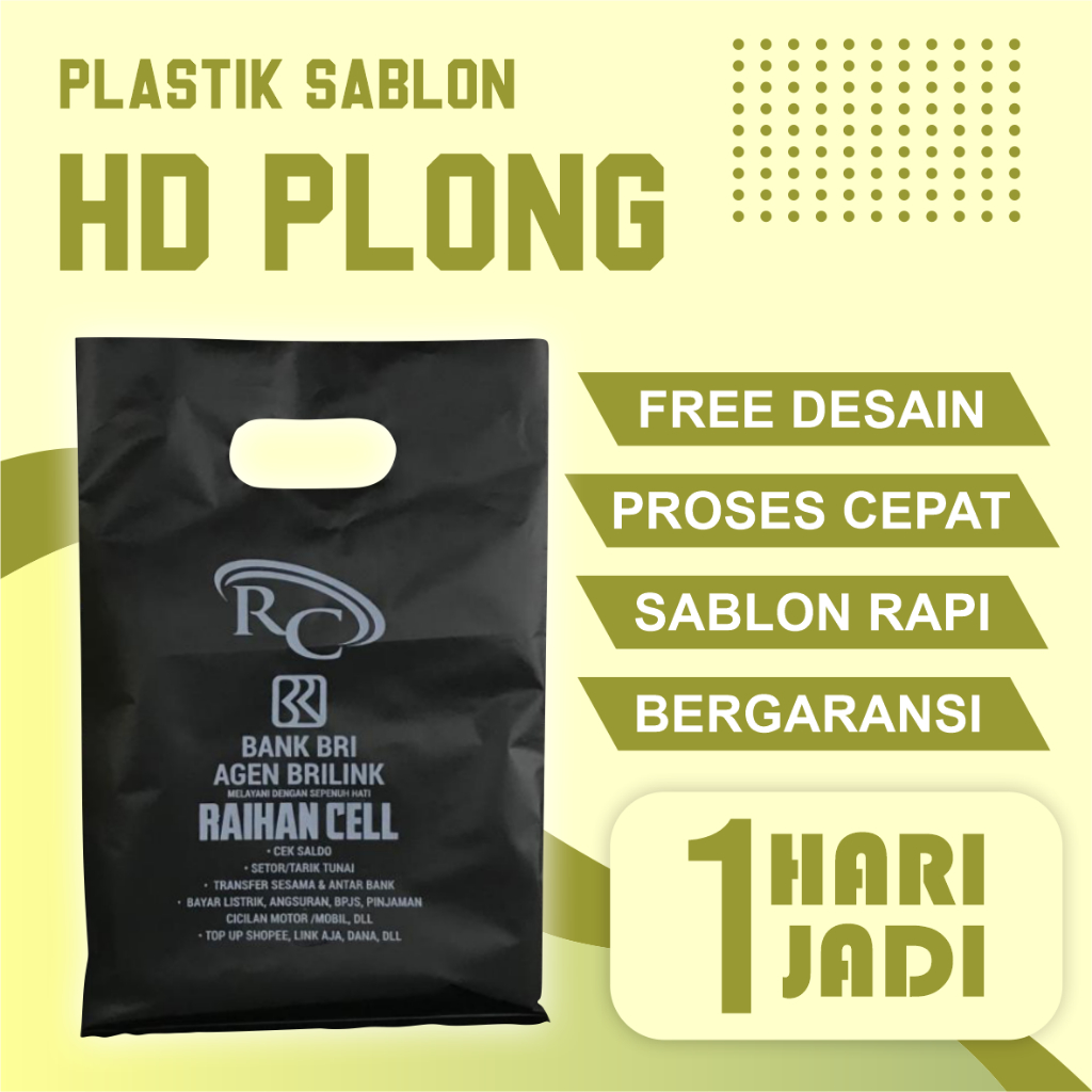 

(Isi 100 pcs) Plastik Sablon Custom Olshop Murah Plong 20x28 Free Design COD