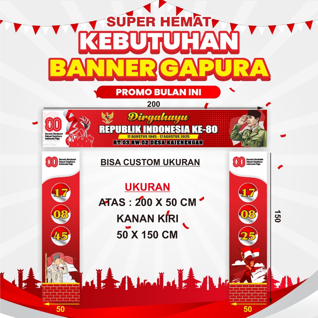 BANNER HUT RI 80_SPANDUK GAPURA 17 AGUSTUSAN