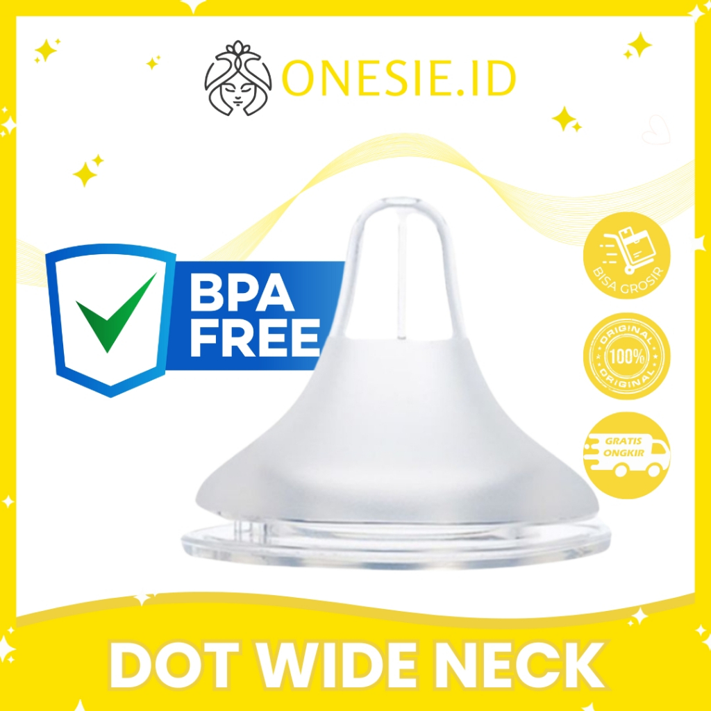 Pigeon Puting Dot Bayi Peristaltic Neck Nipple Dot Wide Neck Baby Botol Susu Bayi - BB007