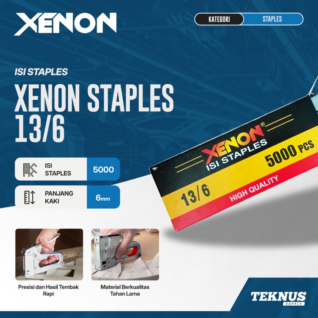 

XENON 13/6 Staples - Isi 500 | Teknus Supply