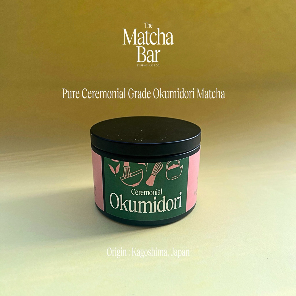 

Bubuk Matcha Ceremonial Okumidori Grade Matcha Powder, Pure Premium Green Tea Jepang