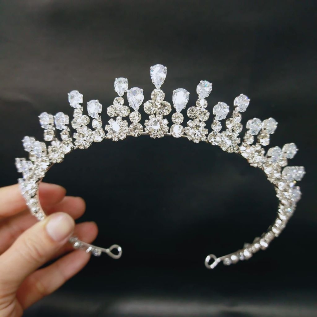 Mahkota Pengantin Zircon Marva sampai telinga
