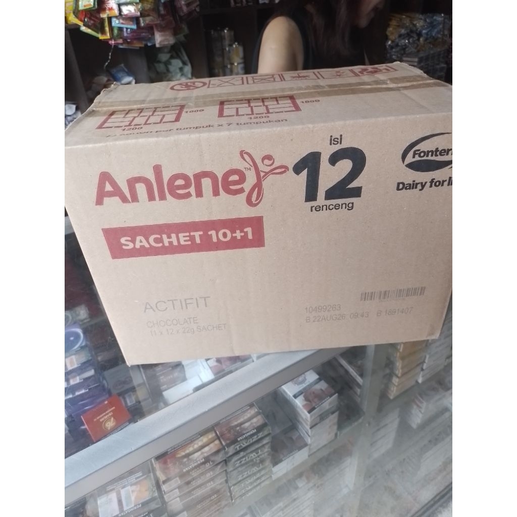 

susu anlene bubuk 1 kardus isi 12 renceng