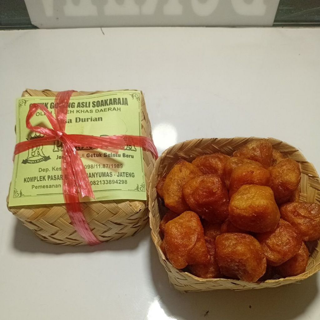 

getuk goreng sokaraja rasa durian 500 gram 100% fress baru digoreng