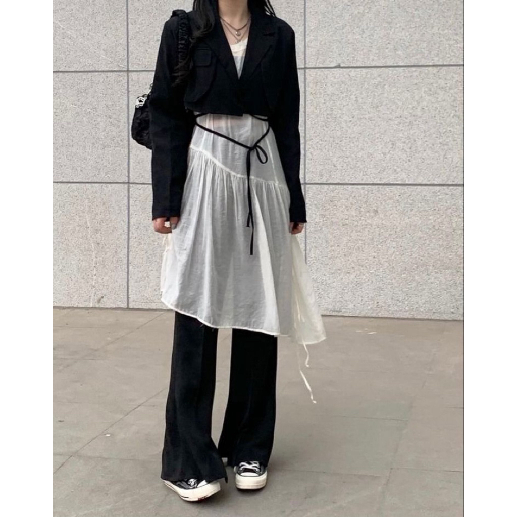 Ready baju muslim cardigan set