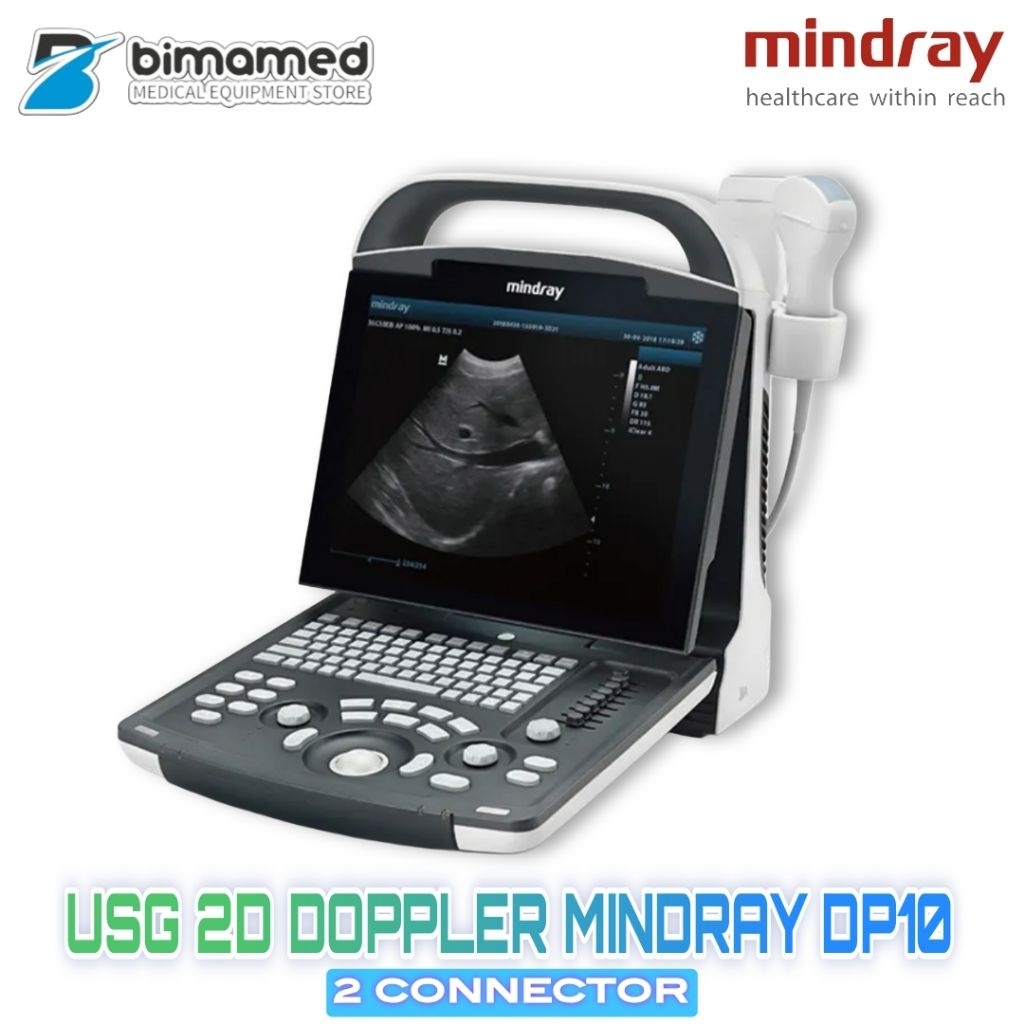 USG 2D DOPPLER MINDRAY DP10 2 CONNECTOR + 2 PROBE