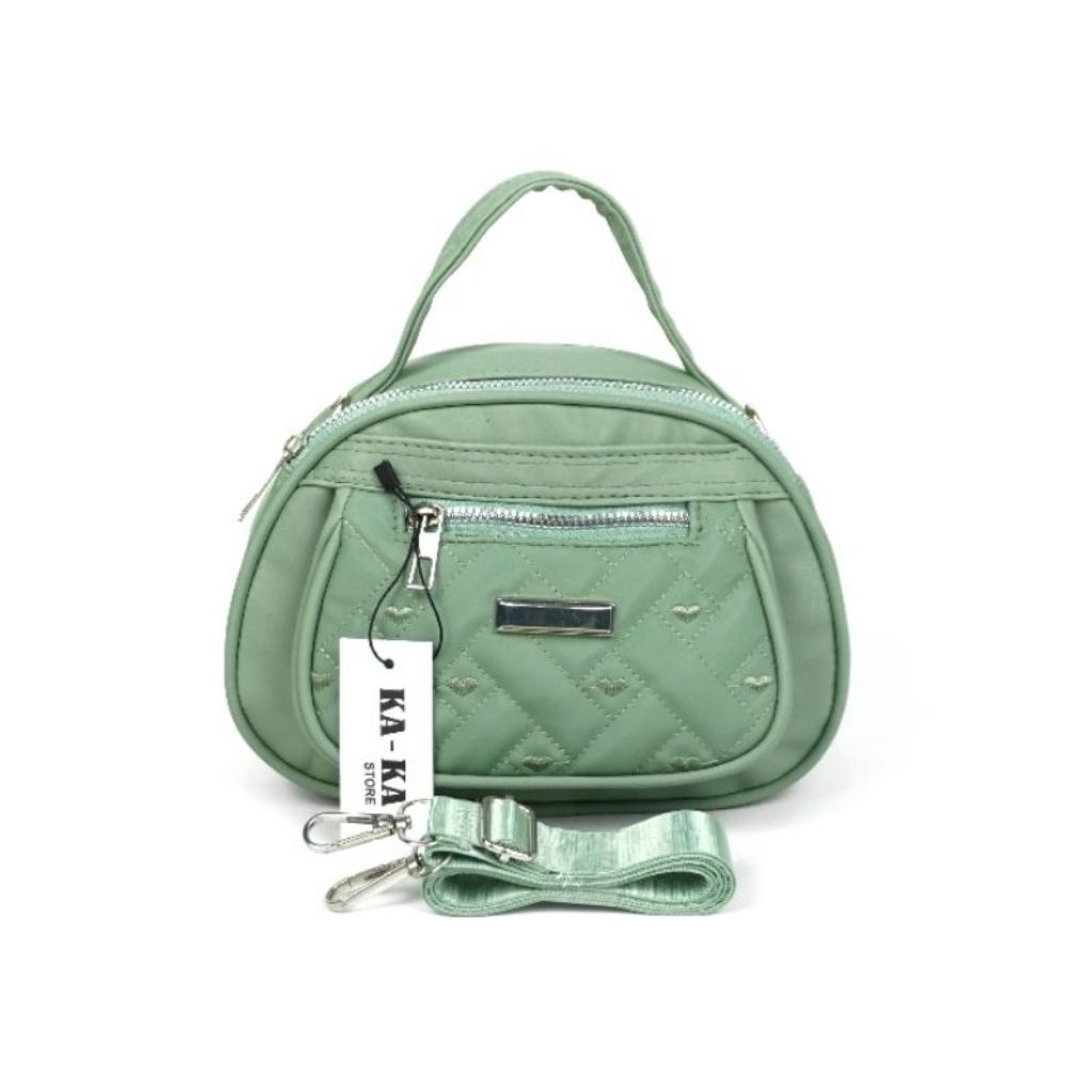 tas wanita/ tas selempang bahu wanita model bulat/ tas selempang kekinian l