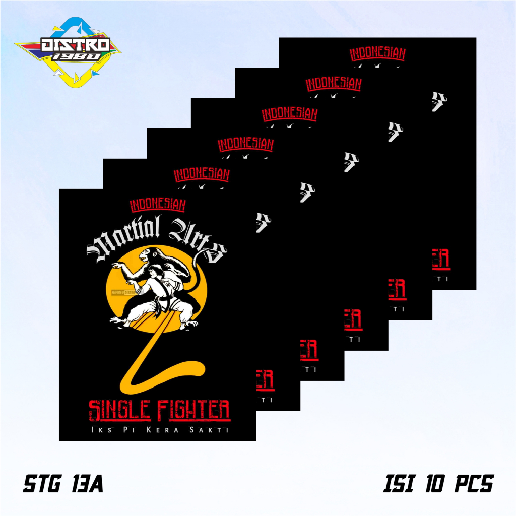 

ISI 10 PCS STIKER IKS.PI KERA SAKTI STG 13A ANTI AIR BAHAN VINYL (STG 13)