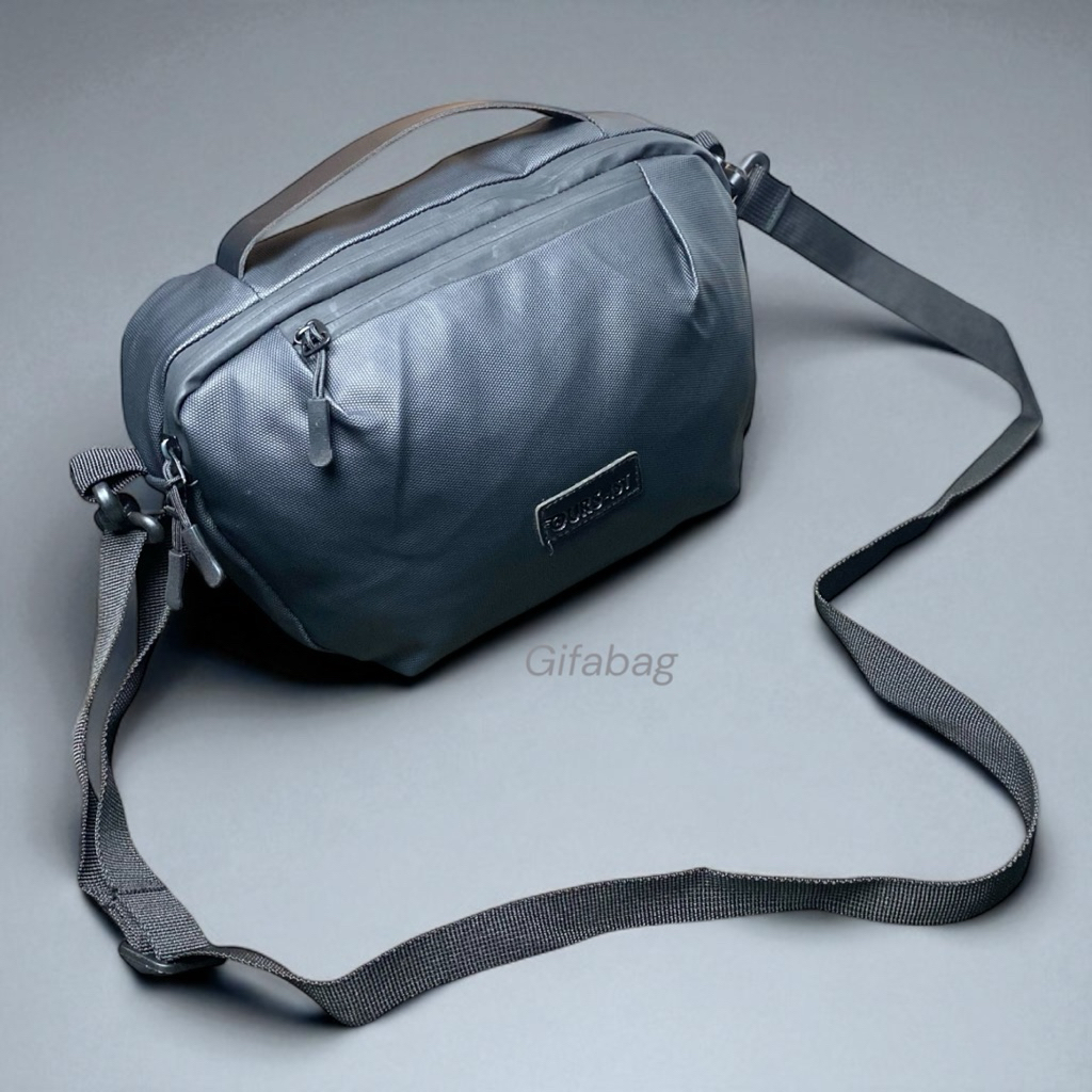 Tas Selempang Pria Arkana Waistbag Waterproof Hitam - Massanger Bag - Tas Selempang Trendy Kekinian