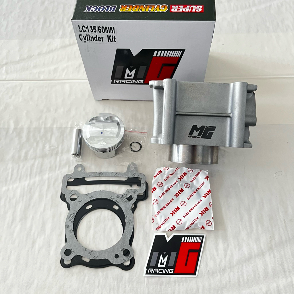 Block blok set casting mx/mx king/vixion MG Racing ukur 60,62,63,65