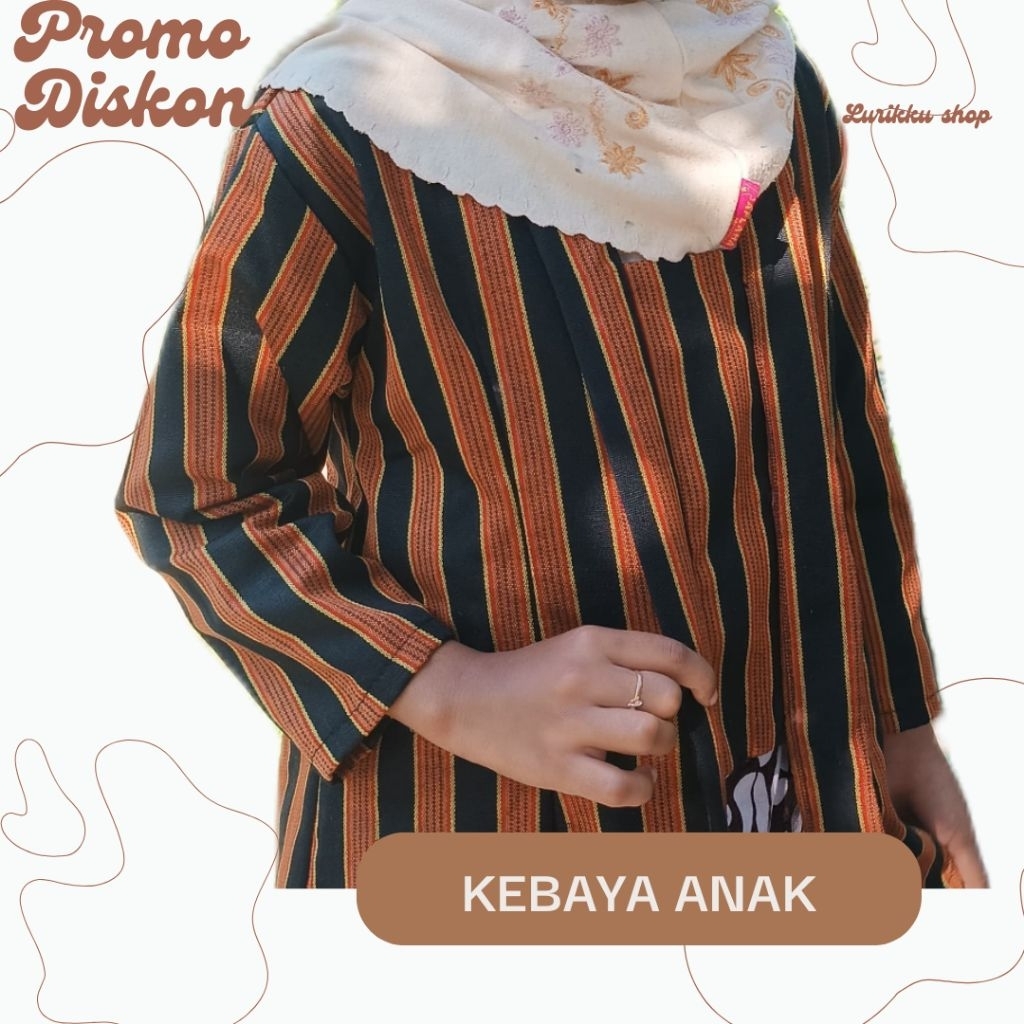 Kebaya Lurik Anak Perempuan / Baju Adat Jawa