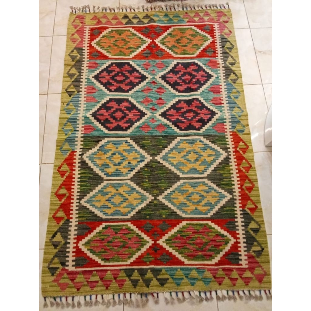 KILIM TURKI 100% HANDMADE B22 SIZE 156 x 102 cm / KILIM KARPET TURKI LIMITED